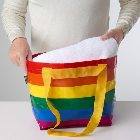 2 Small Rainbow IKEA Bags Pride - Picture 4 of 6